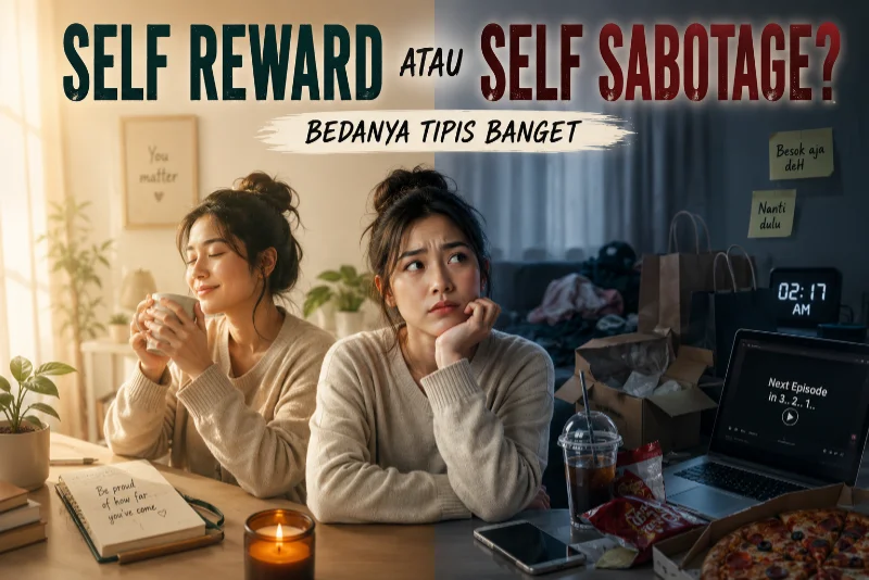 Self Reward atau Self Sabotage Bedanya Tipis Banget